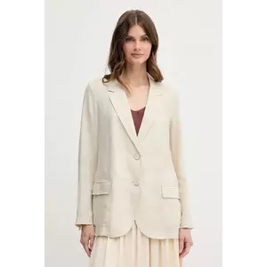 United Colors of Benetton sacou de in culoarea verde, un singur rand de nasturi, neted imagine