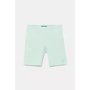 United Colors of Benetton pantaloni scurți copii culoarea verde, uni, 3MT1G900R imagine