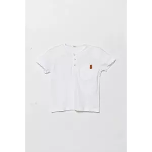 United Colors of Benetton tricou bebe culoarea alb, neted, 3F4JA105S imagine