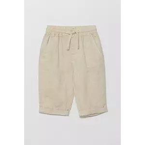 United Colors of Benetton pantaloni de in pentru copii culoarea bej, neted, 43WBGF01H imagine