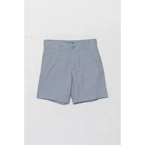United Colors of Benetton pantaloni scurți de in pentru copii talie reglabila, 43WBG901G imagine