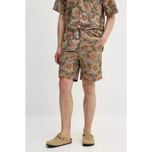 Levi's pantaloni scurti din bumbac culoarea alb imagine