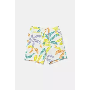 United Colors of Benetton pantaloni scurți din bumbac pentru copii culoarea bej, talie reglabila, 32IEG901Y imagine