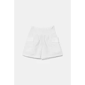 United Colors of Benetton pantaloni scurți copii culoarea alb, neted, 4L2VC903S imagine
