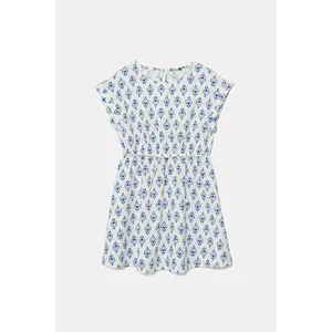 United Colors of Benetton rochie din bumbac pentru copii midi, evazată, 4MMDCV03F imagine