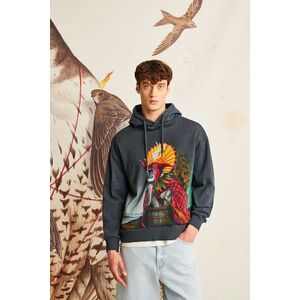 Medicine bluza culoarea gri, cu glugă, cu imprimeu imagine