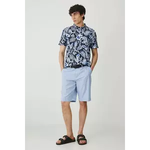 Medicine pantaloni scurți din amestec de in imagine