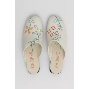 Camper slapi de piele TWS culoarea bej, K201750-002 imagine