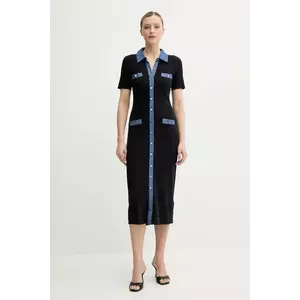 Morgan rochie RMSISSI culoarea bleumarin, midi, mulată, RMSISSI imagine