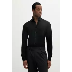 Eton cămașă culoarea negru, cu guler clasic, regular, 100011776 imagine