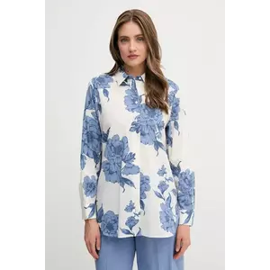 OUI cămașă din bumbac culoarea alb, cu guler clasic, regular, 92934 imagine