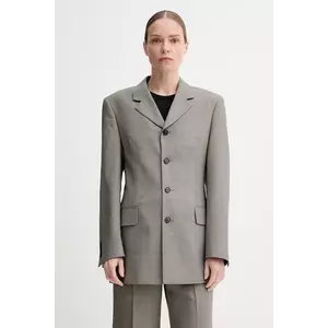 Filippa K sacou din lână culoarea maro, un singur rand de nasturi, neted, 31420.FK imagine