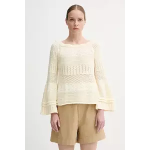 BA&SH pulover de bumbac DAXIE culoarea bej, 1E25DAXI imagine