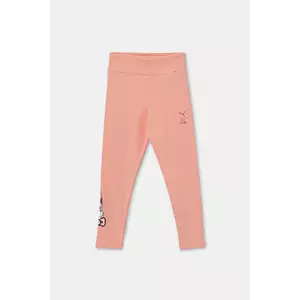 Puma leggins copii HELLO KITTY & FRIENDS High Waist Leggings culoarea portocaliu, cu imprimeu, 630064 imagine