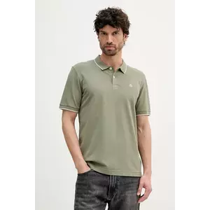 Marc O'Polo tricou polo culoarea verde, uni, 536214753186 imagine