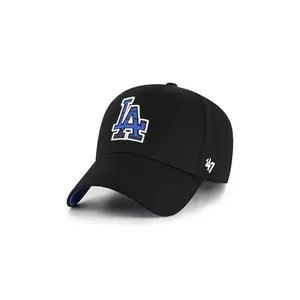 47 brand șapcă de baseball din bumbac MLB LA Dodgers culoarea negru, cu imprimeu, B-FIJMP12CTP-BK imagine