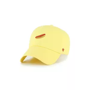 47 brand șapcă de baseball din bumbac Food Base Runner Icon culoarea galben, uni, XX-BSRIC1411GWS-MZ imagine