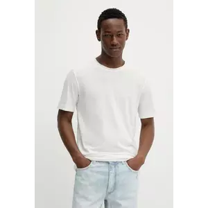 Marc O'Polo tricou din bumbac culoarea bej, uni, 536217651270 imagine