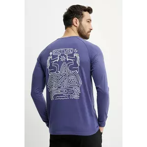 Picture longsleeve Maribo culoarea violet, cu imprimeu, MTS1256 imagine