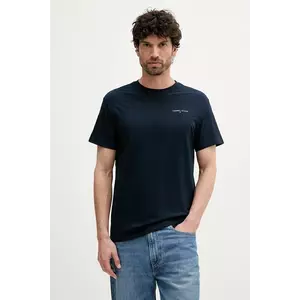 Tommy Jeans tricou din bumbac culoarea bleumarin, cu imprimeu, DM0DM21780 imagine