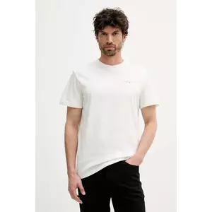Tommy Jeans tricou din bumbac culoarea alb, cu imprimeu, DM0DM21780 imagine