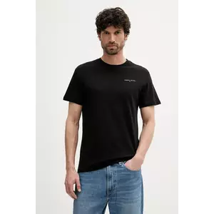 Tommy Jeans tricou din bumbac culoarea negru, cu imprimeu, DM0DM21780 imagine