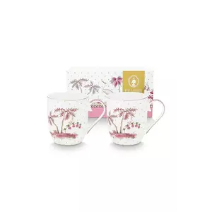 Pip Studio set căni 145 ml 2-pack culoarea alb imagine