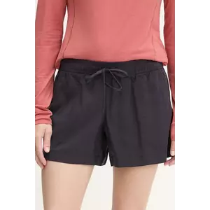 Jack Wolfskin pantaloni scurți Montero culoarea bleumarin, uni, high waist, A63889 imagine