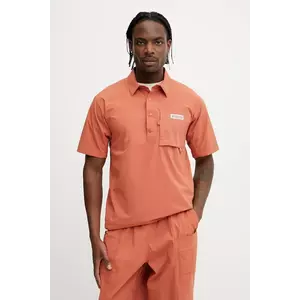 Columbia polo sportiv Cove Beach culoarea portocaliu, uni, 2119481 imagine