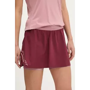 Dynafit fustă sport Alpine Pro 2in1 culoarea bordo, mini, evazati, 08.0000071643 imagine