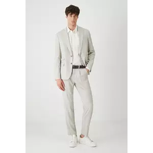 Medicine pantaloni culoarea bej, drept imagine