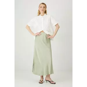 Medicine camasa din bumbac culoarea alb, cu guler clasic, relaxed imagine