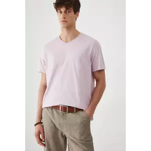 Medicine tricou din bumbac culoarea violet, neted imagine