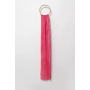 Answear Lab eșarfă din bambus culoarea verde, neted imagine