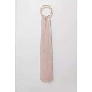 Answear Lab eșarfă din bambus culoarea verde, neted imagine