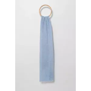 Answear Lab eșarfă din bambus culoarea verde, neted imagine