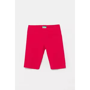 United Colors of Benetton pantaloni scurți copii culoarea roz, uni, 3MT1C901D imagine