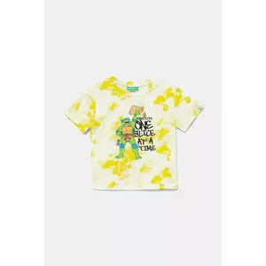 United Colors of Benetton tricou de bumbac pentru copii culoarea verde, cu imprimeu, 3ORKG10JD imagine