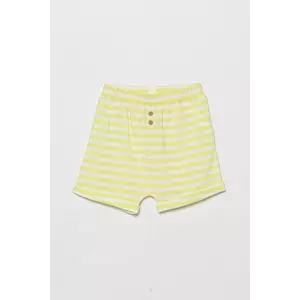 United Colors of Benetton pantaloni scurți din bumbac pentru bebeluși culoarea verde, 34LPA900I imagine