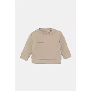 Pangaia bluză BABY 365 MIDWEIGHT SWEATSHIRT culoarea bej, uni, 10000655 imagine
