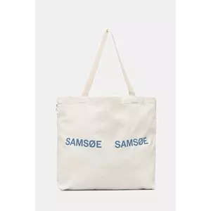 Samsoe Samsoe geantă FRINKA culoarea bej, F20300113 imagine