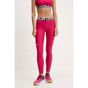 Under Armour leggins de antrenament HG Authentics culoarea negru, cu imprimeu, 1383559 imagine