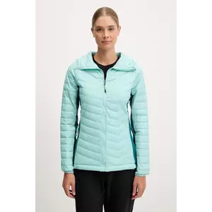 Columbia geaca sport Powder Pass II culoarea turcoaz, 2126122 imagine