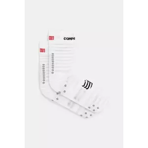 Compressport sosete Pro Racing Socks v4.0 Ultralight Run High - White/Alloy XU00050B imagine