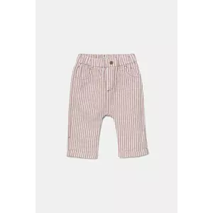 United Colors of Benetton pantaloni de in pentru bebeluși culoarea bej, modelator, 4OGMAE008 imagine