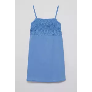 United Colors of Benetton rochie din bumbac pentru copii mini, evazată, 4Q2LCV03H imagine