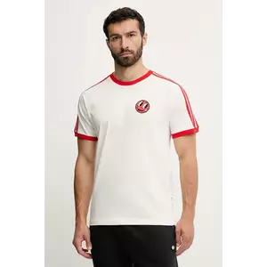 adidas Originals tricou din bumbac Cali Tee culoarea alb, cu imprimeu, JD0716 imagine