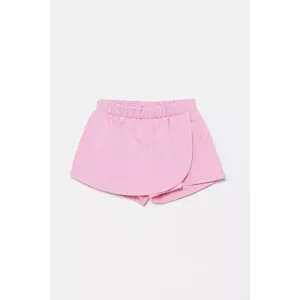 United Colors of Benetton fustă-pantalon din bumbac pentru copii culoarea roz, neted, 3BL0G901W imagine
