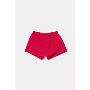 United Colors of Benetton fustă-pantalon din bumbac pentru copii culoarea roz, neted, 3BL0G901W imagine
