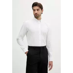 BOSS cămașă culoarea alb, cu guler button-down, regular, 50539917 imagine